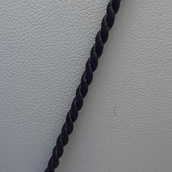 Raw Citrine Pendant on a Silk Chord - Picture 4 of 9